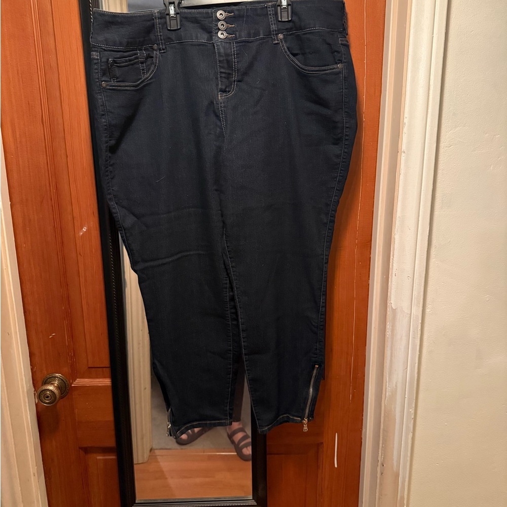 Torrid Dark Blue Ankle Jeans